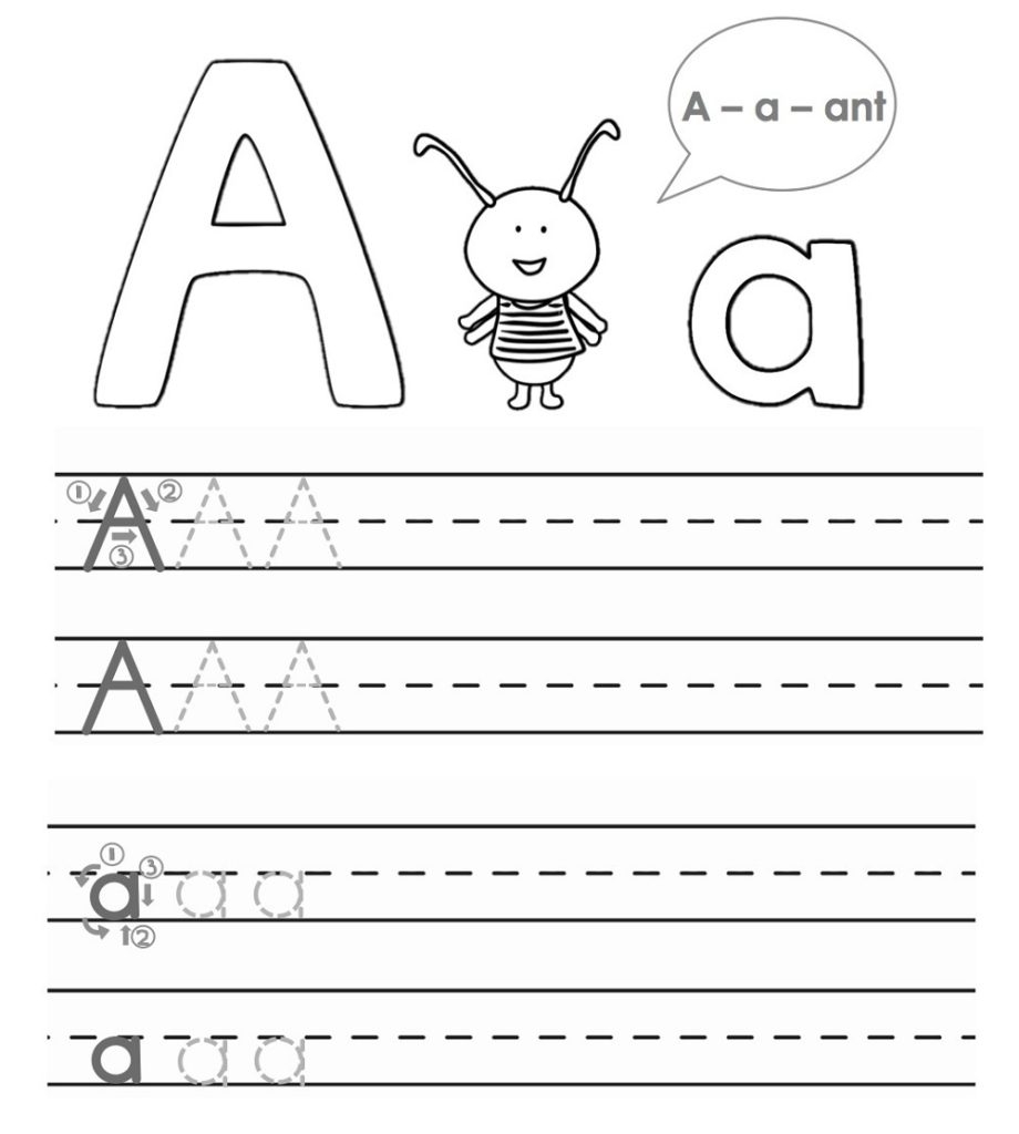 printable abc trace worksheet pdf
