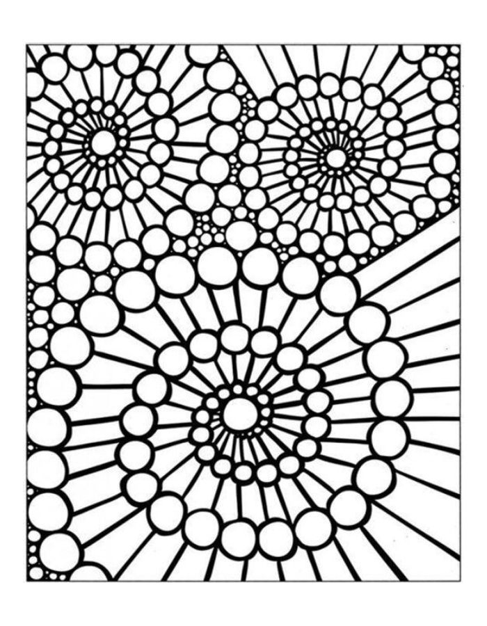 Abstract Coloring Pages Free Printable PDF 