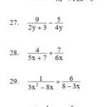 Adding And Subtracting Rational Expressions Worksheets Library