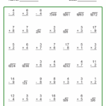 Addition Subtraction Multiplication Worksheets Pdf AdditionWorksheets