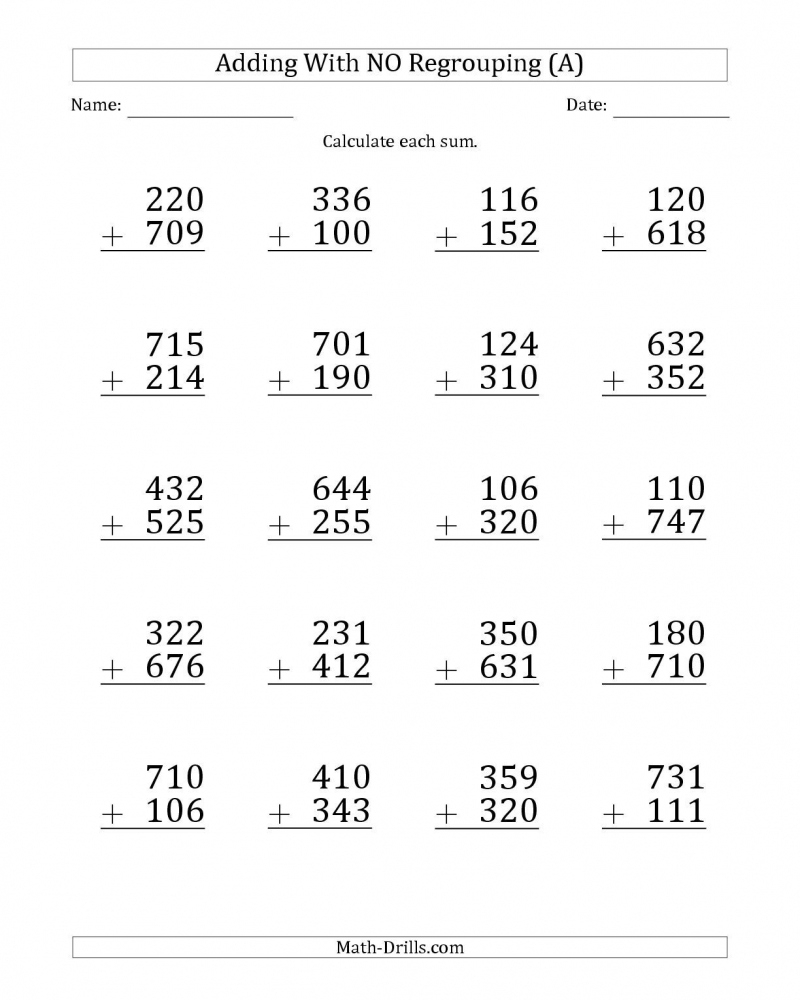 3rd grade math worksheet