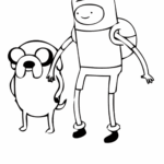Adventure Time Coloring Pages Finn Coloring Home