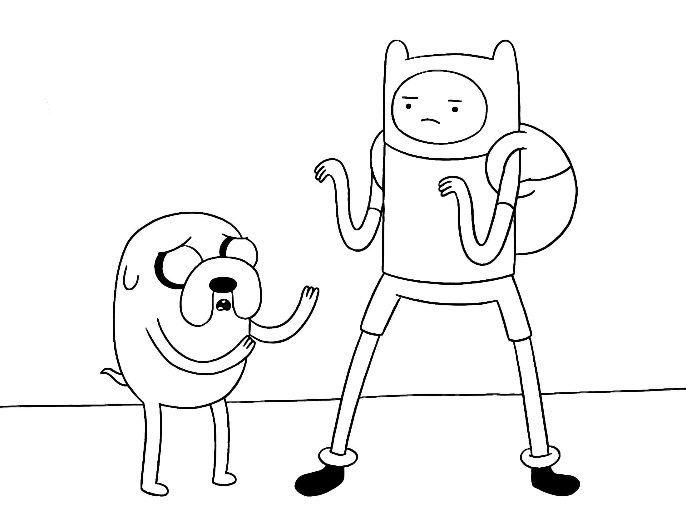Adventure Time Coloring Pages Finn Coloring Home