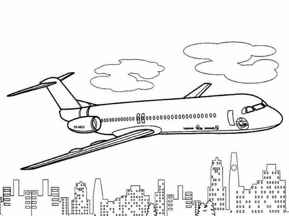 Coloring Pages Aeroplane