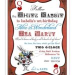 Alice In Wonderland Invitation Template Free