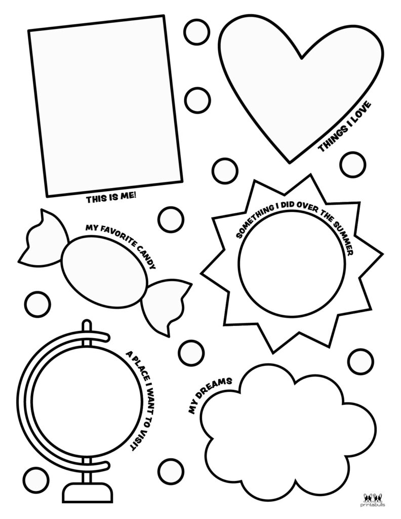 all about me worksheets