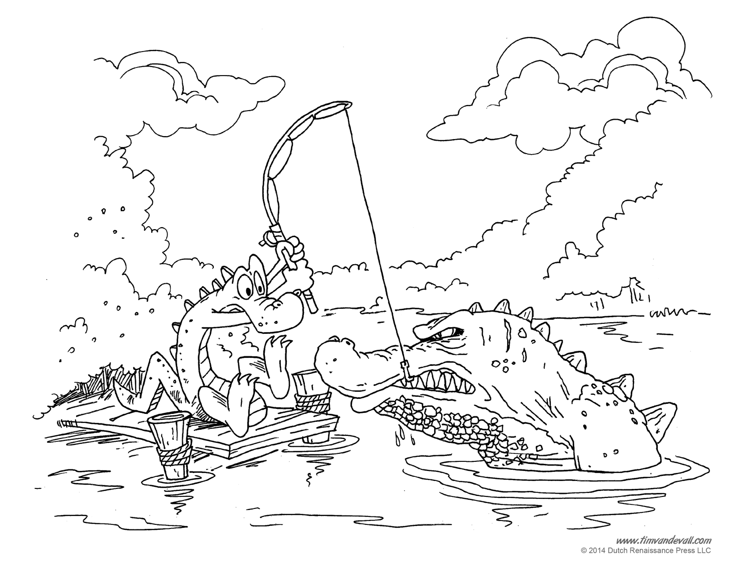 Alligator Coloring Pages