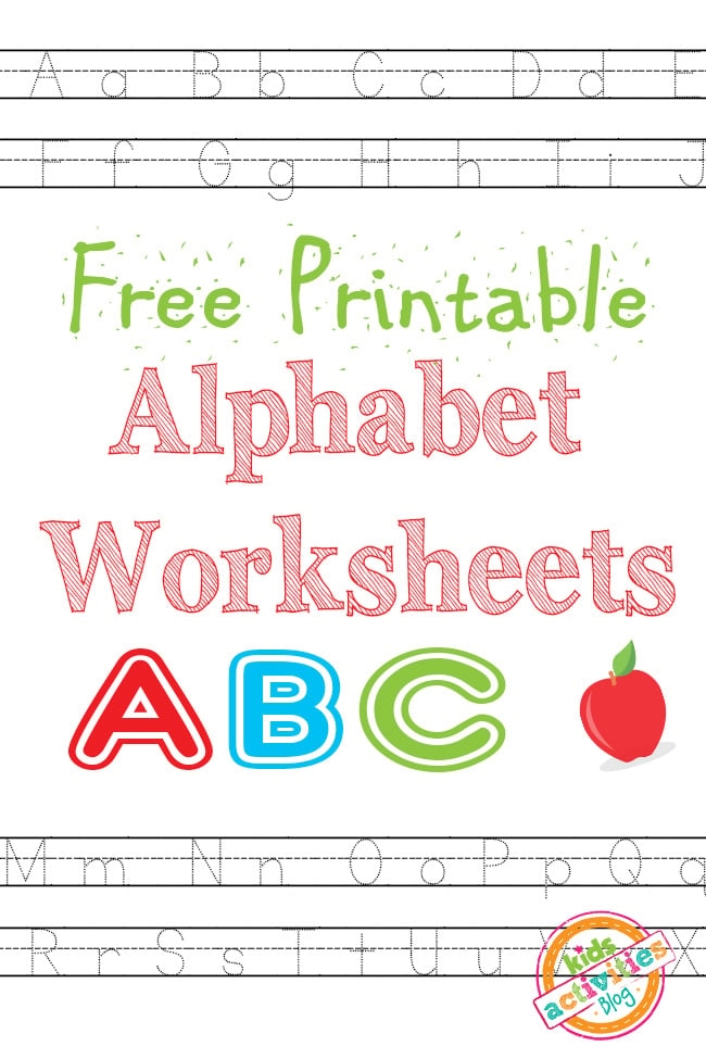 learning alphabet letters worksheets