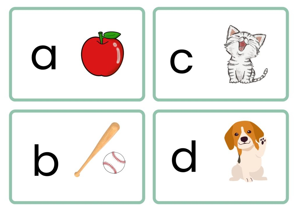 Alphabet Flash Cards Printable Black And White Pdf Free Shop Stock 