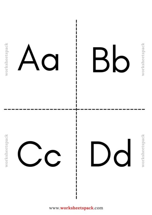 Alphabet Flash Cards Printable Pdf Free Infoupdate