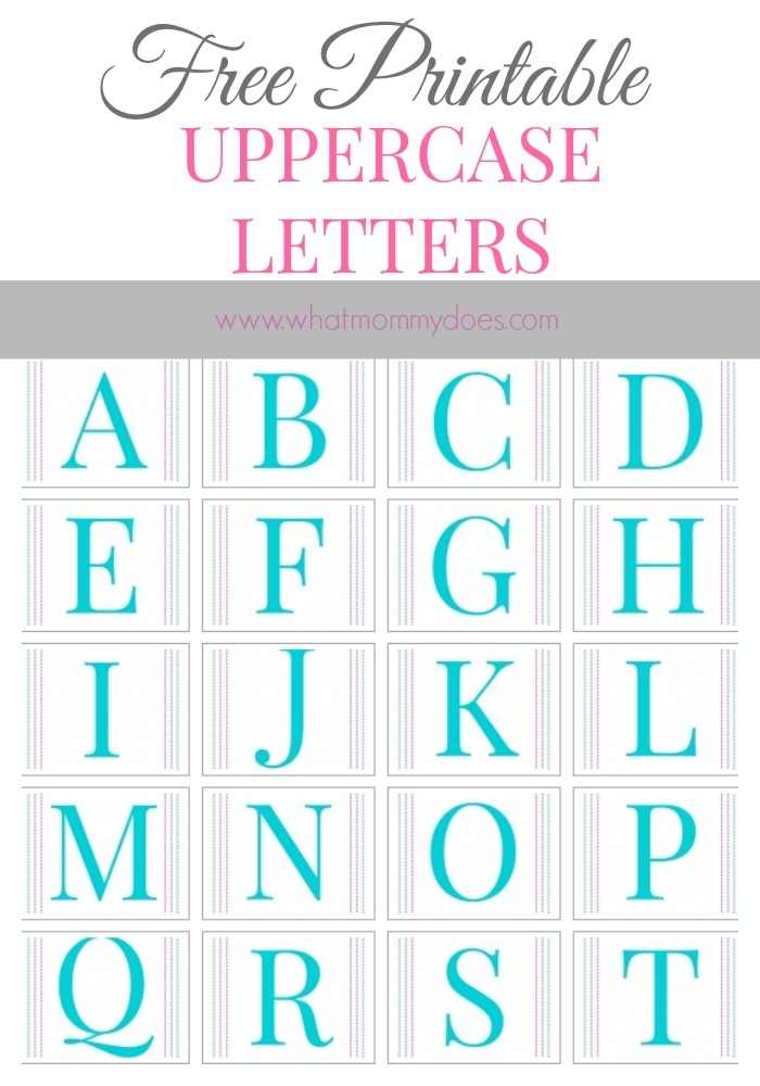 free printable alphabet letter templates