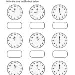 Analog Clock Worksheets 2nd Grade Landryclementine