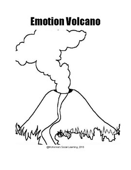 printable anger volcano worksheet