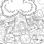 Animal Crossing Coloring Pages Coloring Home