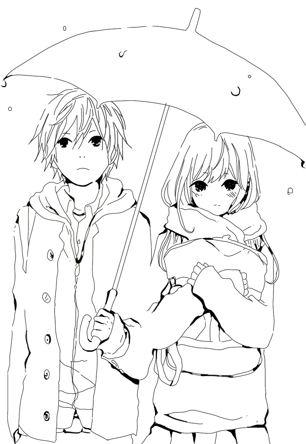 anime free coloring pages
