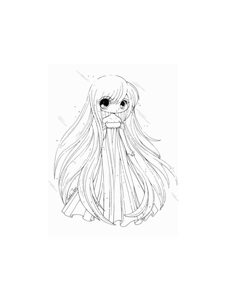 Anime Girl Coloring Pages