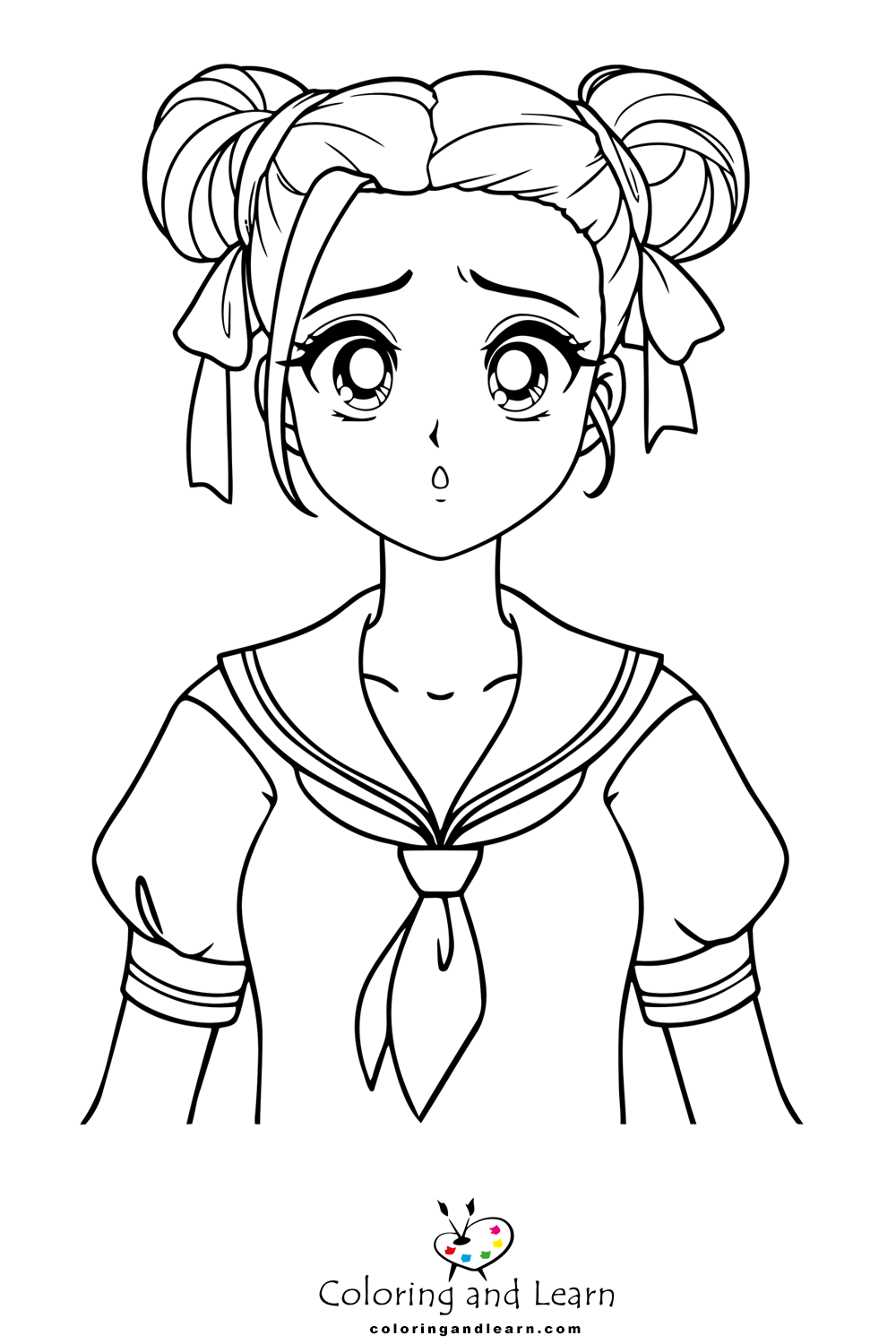 Cute Anime Coloring Pages