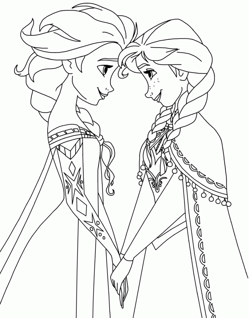 Anna Frozen Coloring Page
