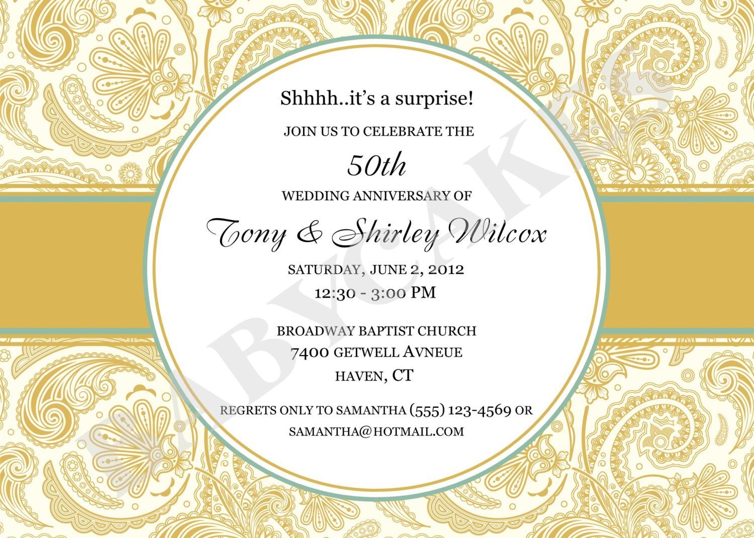 Anniversary Invitation Templates