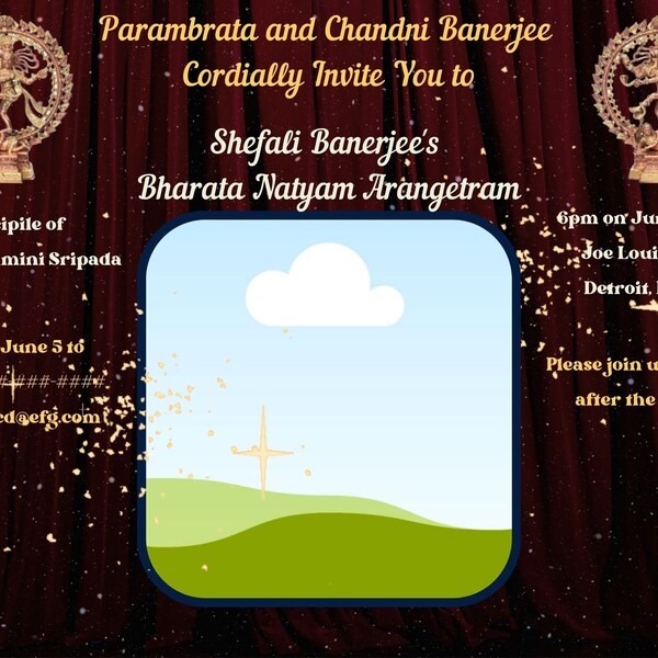 arangetram invitation templates