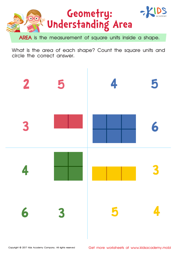 area worksheet