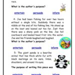 Authors Purpose Worksheet 4 Reading Activity Worksheets Library