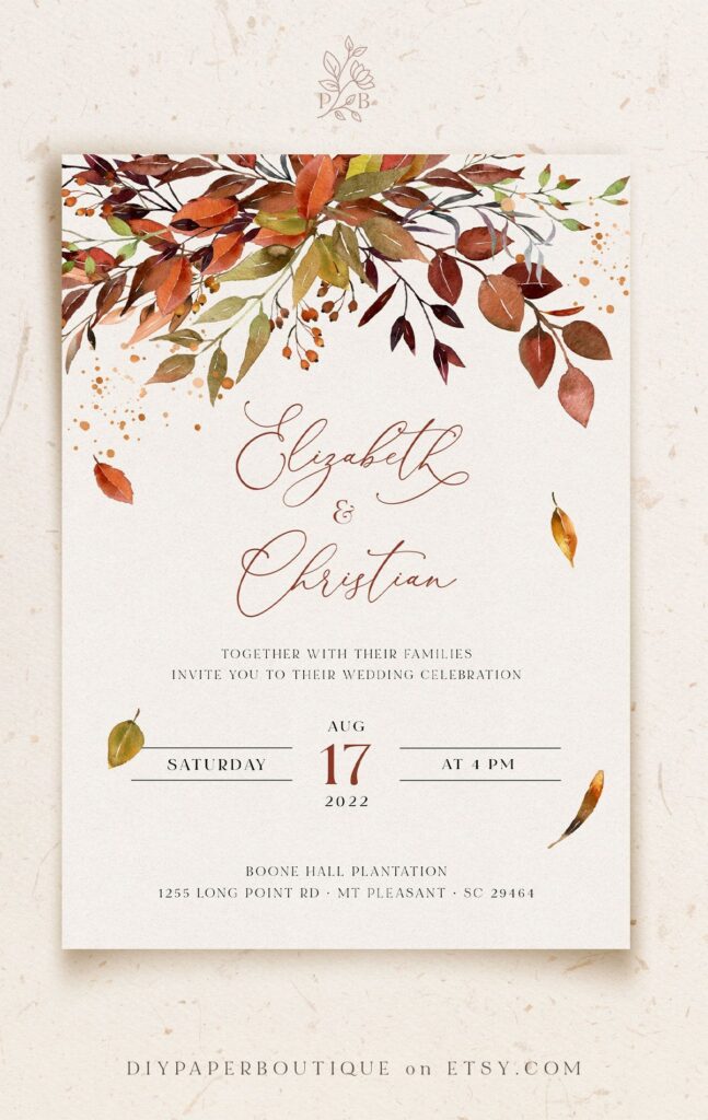 Autumn Party Invitation Templates Dev onallcylinders