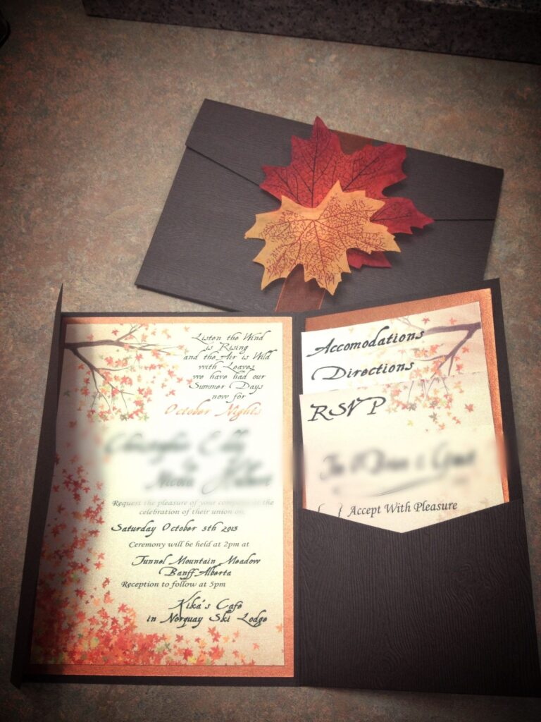 Autumn Wedding Invitation Templates Free Printable Word Searches