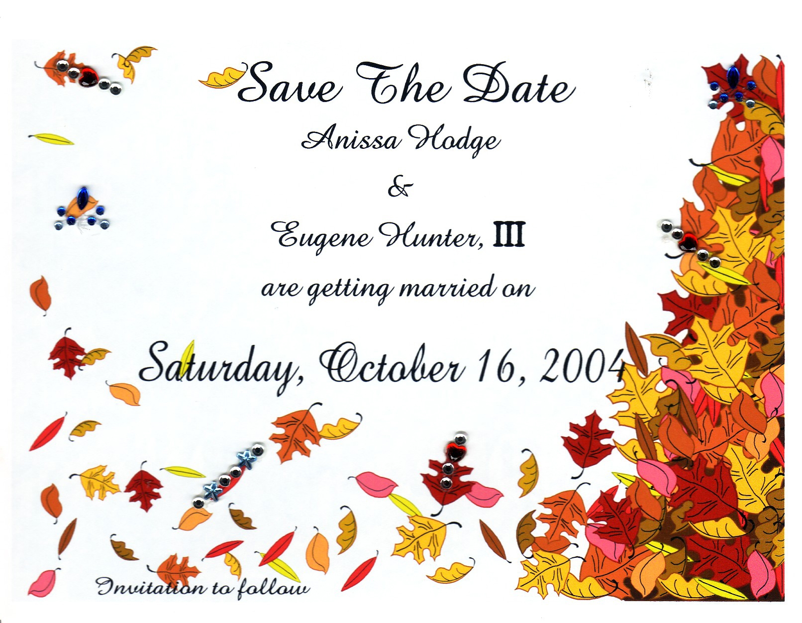 Autumn Wedding Invitation Templates Free