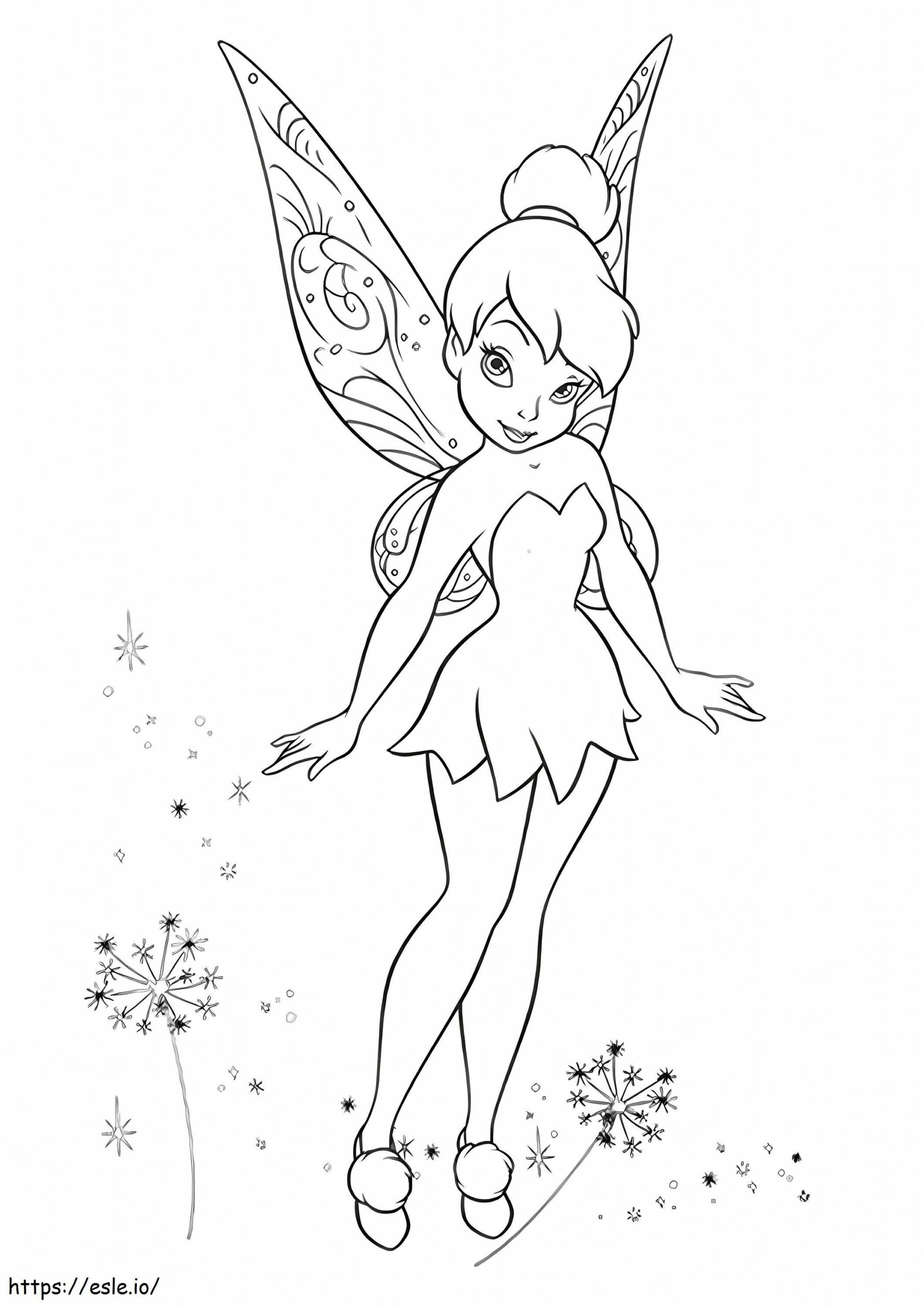 Awesome Tinkerbell Coloring Page