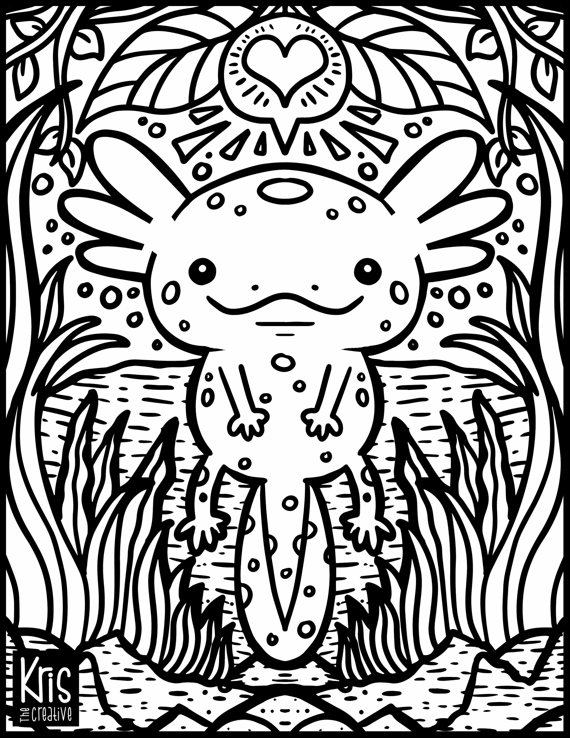 Axolotl Coloring Pages Coloring Home