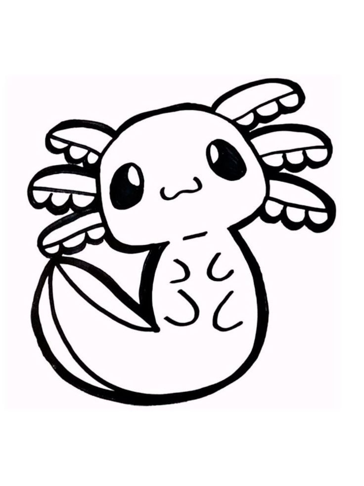 free printable axolotl pictures