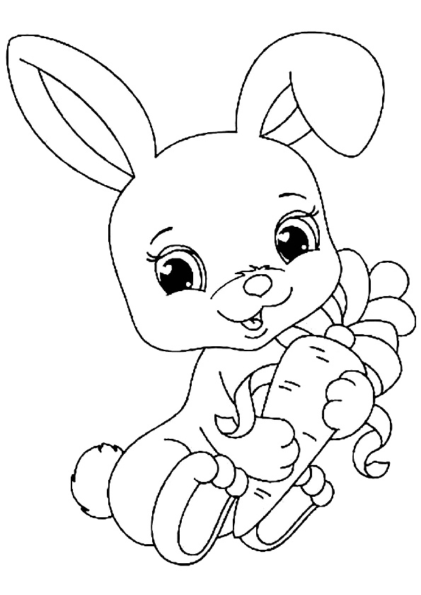 free printable bunny rabbit coloring pages