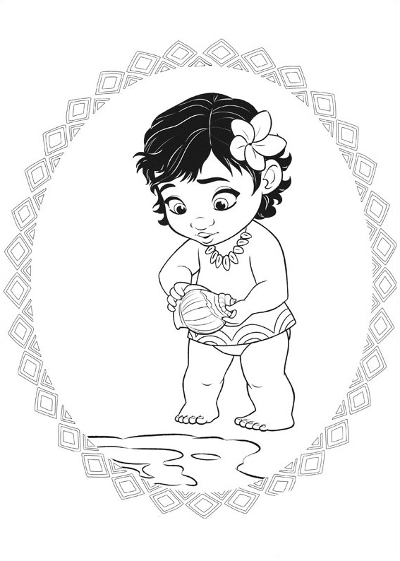 free moana coloring pages