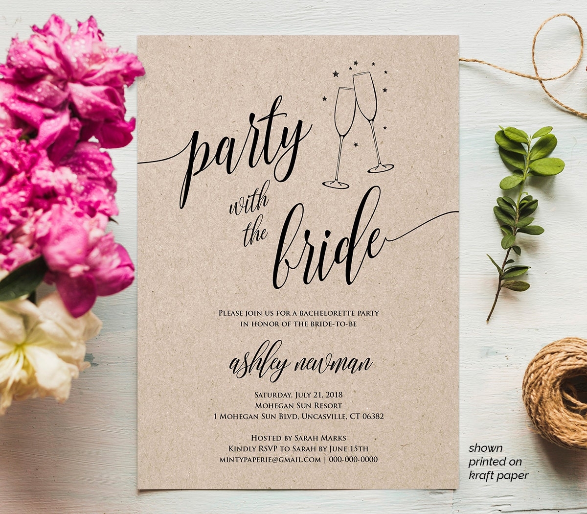 bachelorette invitations templates