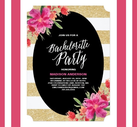 bachelorette invite template