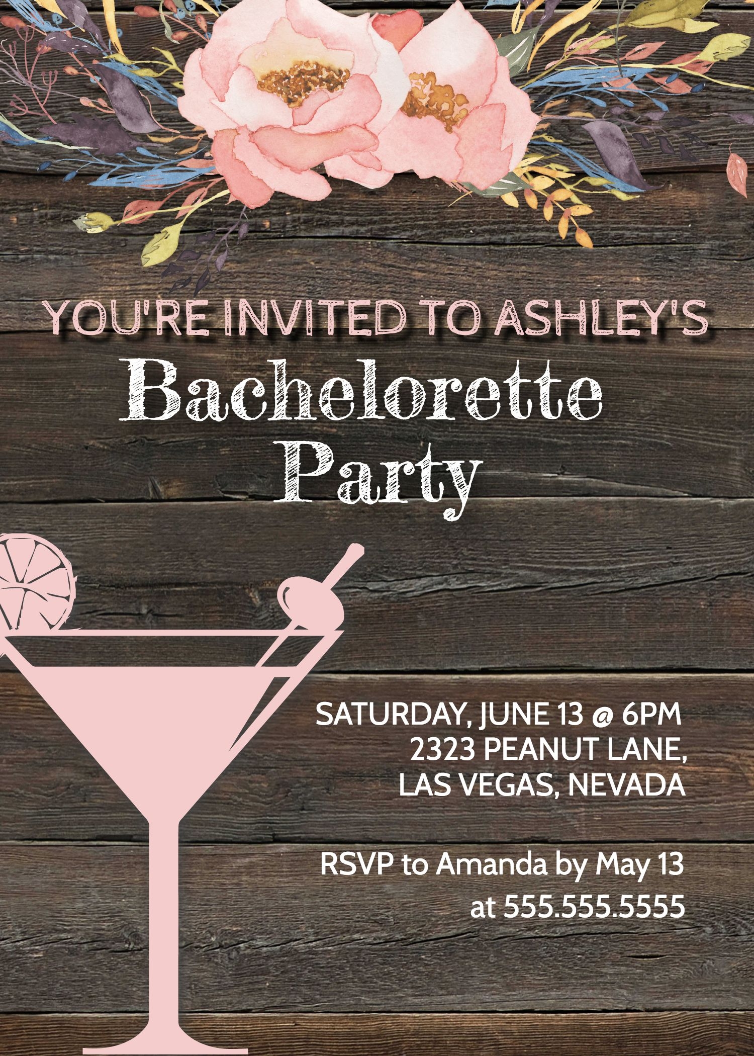 Bachelorette Invites Templates Free
