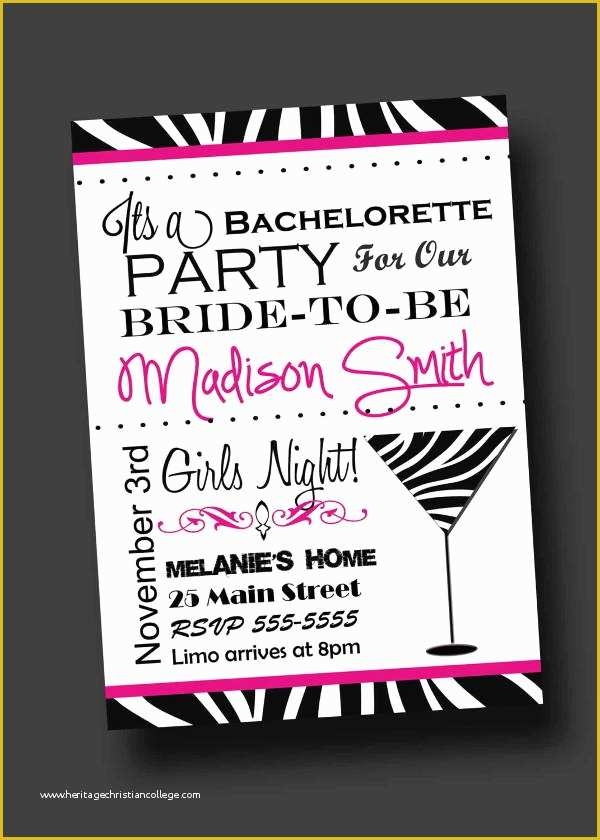 Bachelorette Party Invitation Templates Free Download Of 11 