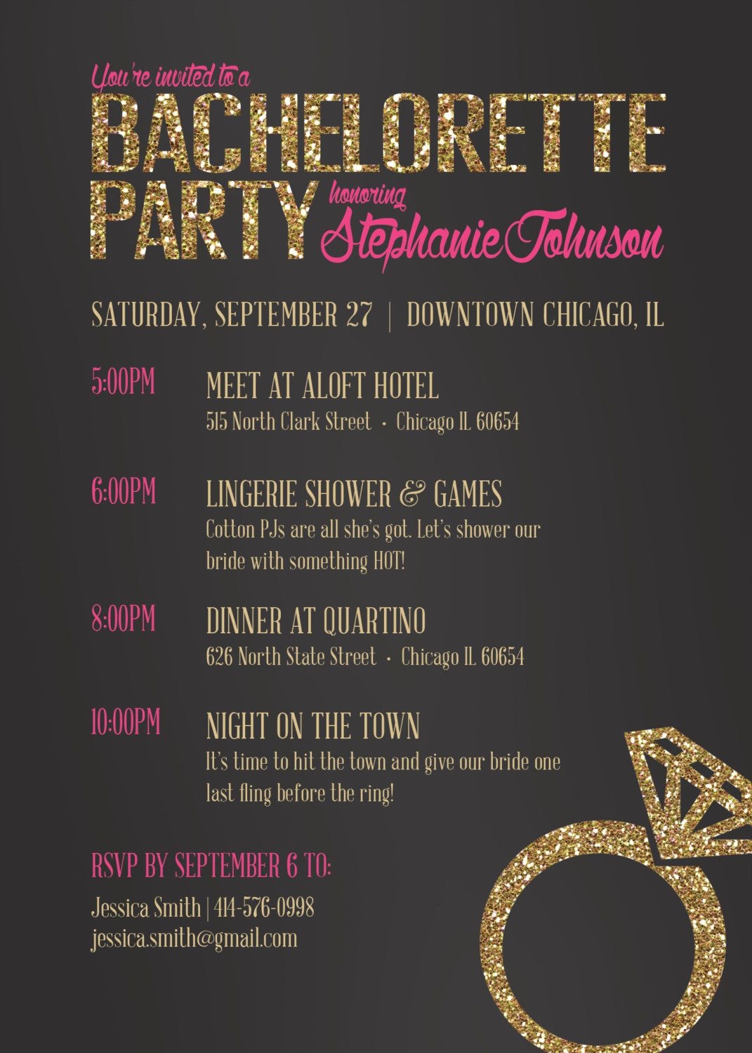 bachelorette party invite template free