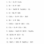 Balancing Chemical Equations Activity Chemistry Worksheet
