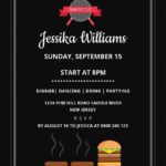 Barbecue Party Invitation Template In Pages PSD Illustrator Word
