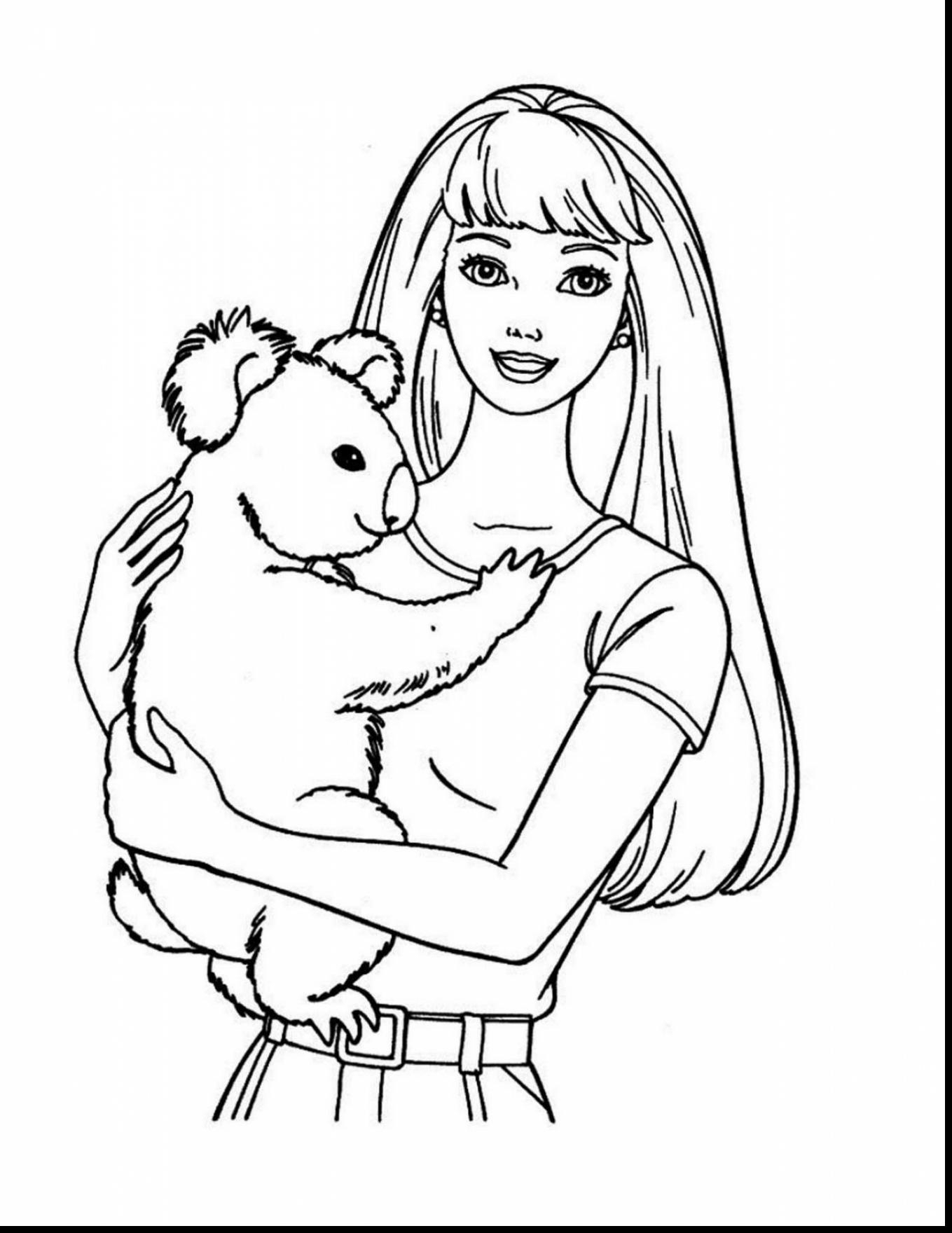 Barbie Printable Color Pages