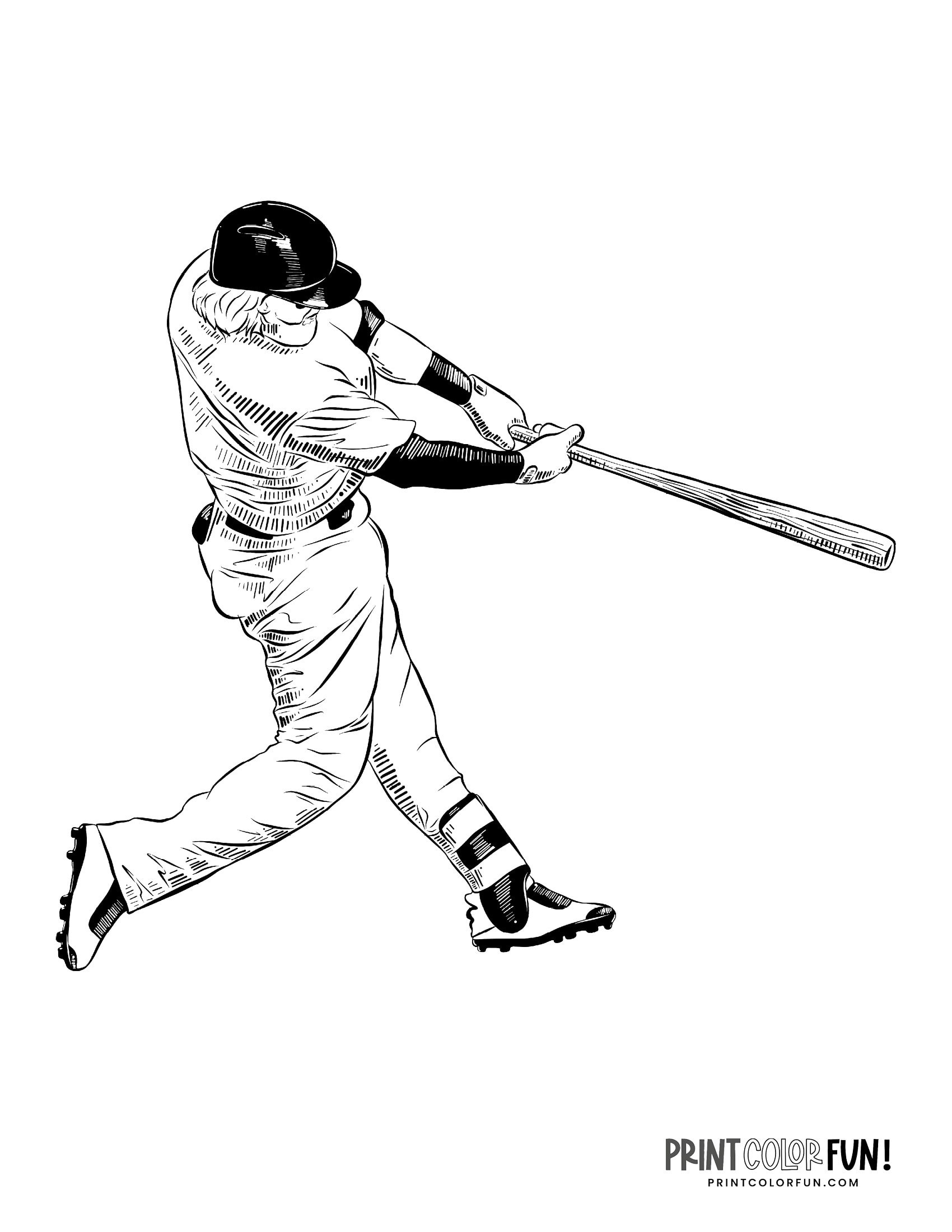 Baseball Player Coloring Page Coloring Pages