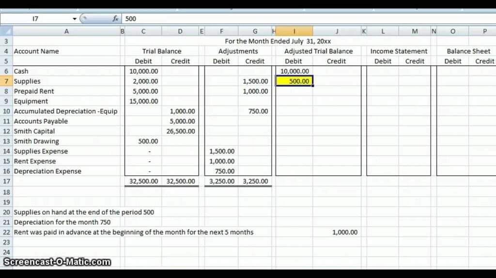 Basic accounting worksheet Db excel