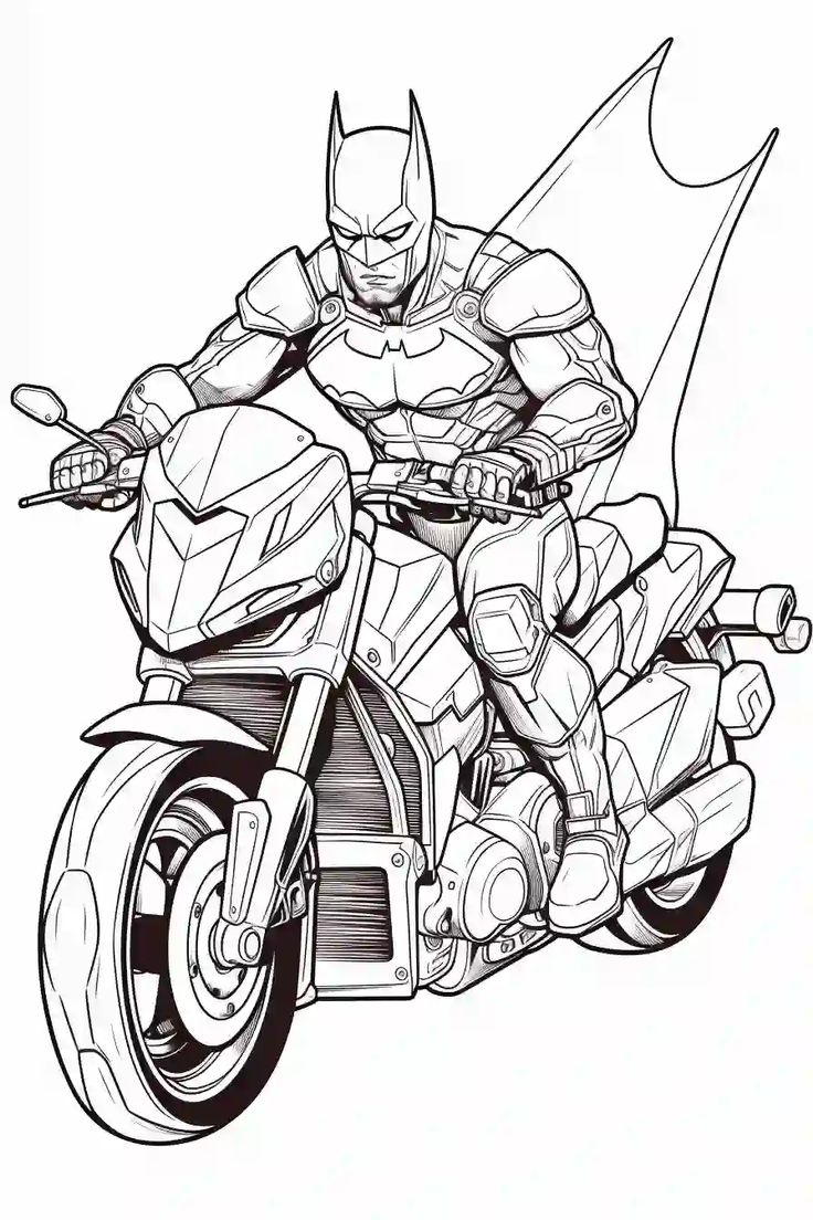 Batman Coloring Pages Free Printable For Kids Storiespub In 2024 
