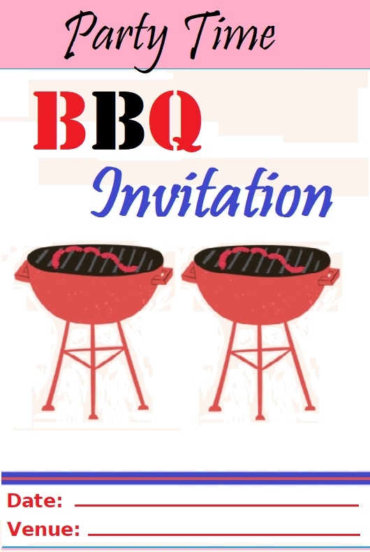 BBQ Invitation Template Free Word Excel Templates
