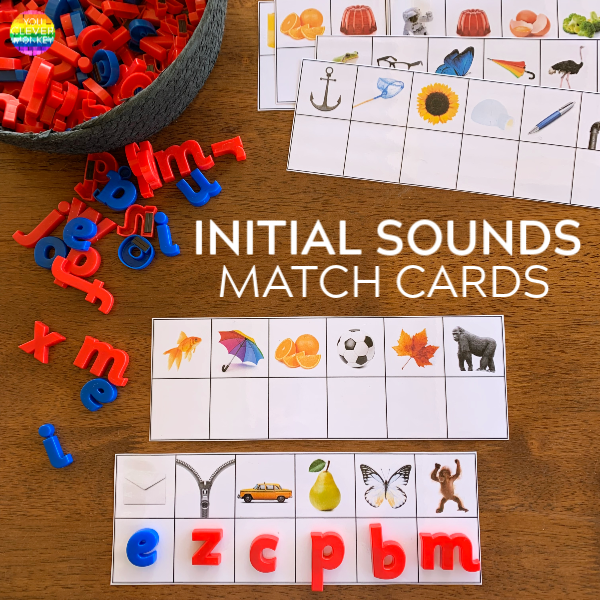 BEGINNING SOUNDS MATCH CARDS You Clever Monkey