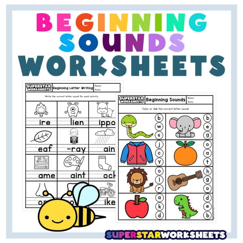 beginning sounds worksheets free