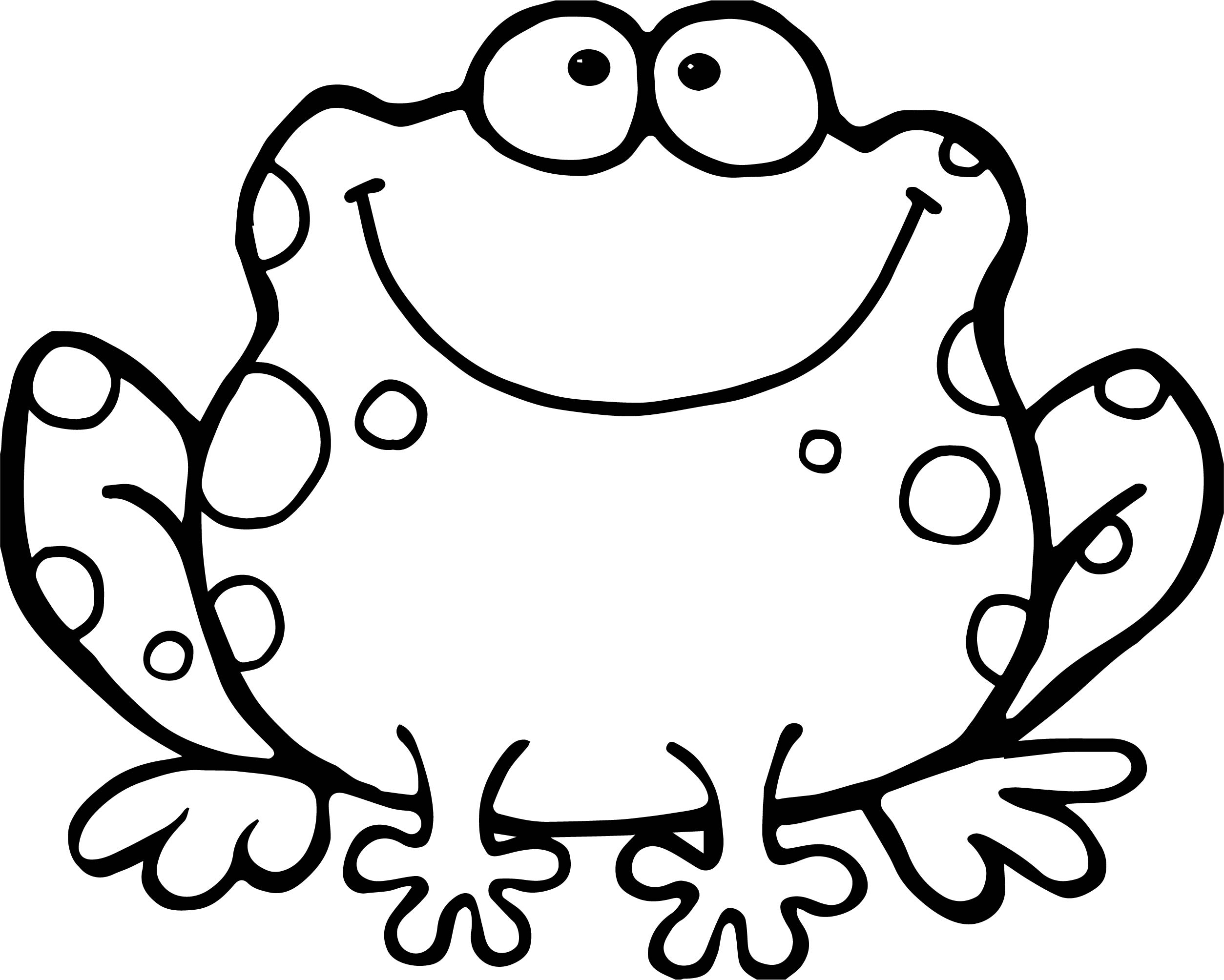 Coloring Page Of A Frog
