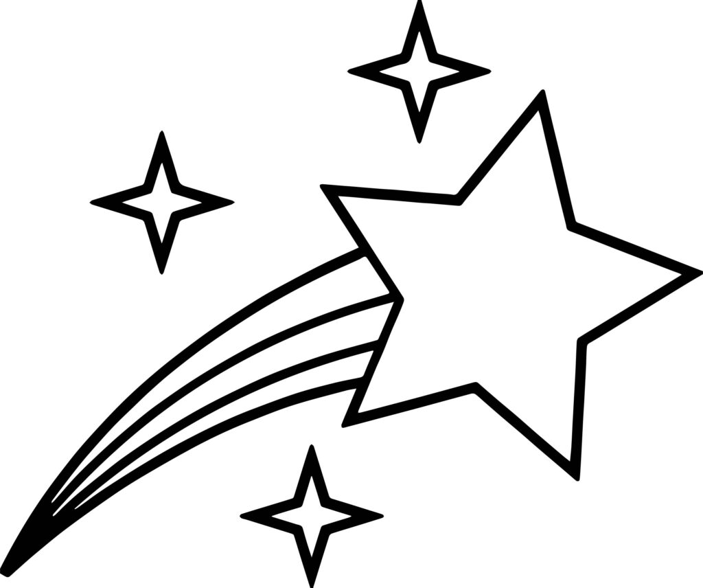 Big Small Stars Coloring Page Wecoloringpage